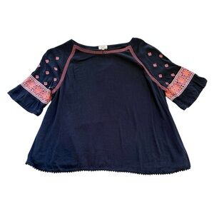 Crown & Ivy Embroidered Blouse